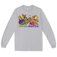 Moon Dust peace love mardi gras olivia Long Sleeve Tee - OliviaCreatesArt