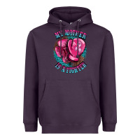 Plum my mother is a fighter Heavyweight Hoodie - BarkalooDesign