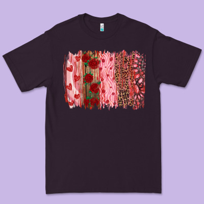 Valentine's Day Brushstrokes Premium Tee Designed By Ranaportraitstore
