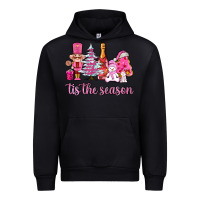 Black tis the season pink christmas Urban Hoodie - AdoDesignShop