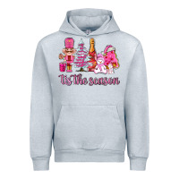 Heather Grey tis the season pink christmas Urban Hoodie - AdoDesignShop