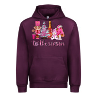 Mauve Wine tis the season pink christmas Urban Hoodie - AdoDesignShop