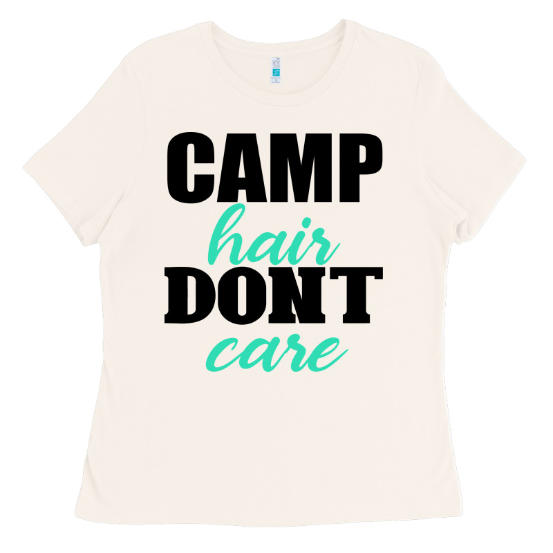 Camp Hair Don't Care Black Ladies Tee by Bettercallsaul | Teevron