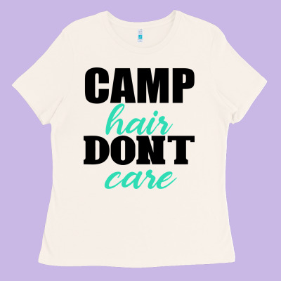 Camp Hair Don't Care Black Ladies Tee Designed By Bettercallsaul