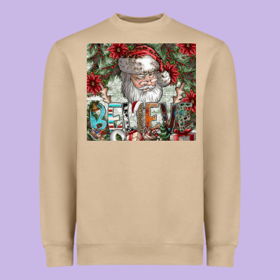 Believe Heavyweight Sweatshirt Designed By Cowhidedigitalart