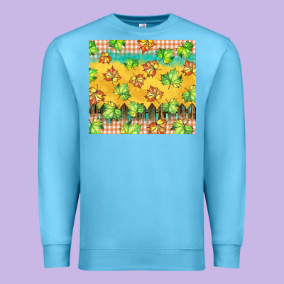 Fall Leaf Tumbler Premium Sweatshirt Designed By Barkaloodesign