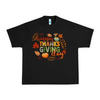 Black happy thanksgiving day Urban Heavy Tee - CowGirlArtShop