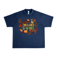Navy happy thanksgiving day Urban Heavy Tee - CowGirlArtShop