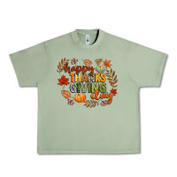 Oil Green happy thanksgiving day Urban Heavy Tee - CowGirlArtShop