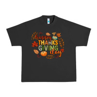 Pigment Black happy thanksgiving day Urban Heavy Tee - CowGirlArtShop