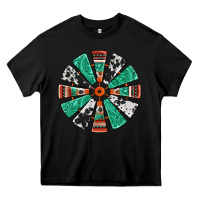 Black western windmill Heavy Core Tee - Jasminsmagicworld