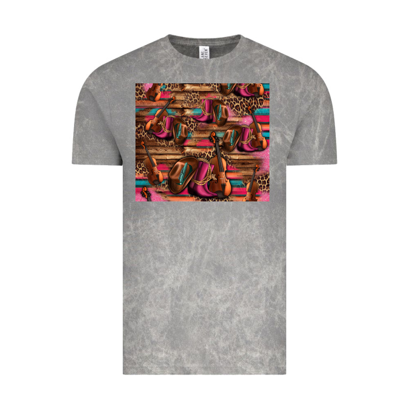Valentines Day Violin And Cowboy Boots Country Music Vintage Tee by Jasminsmagicworld | Teevron