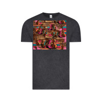 Vintage Black valentines day violin and cowboy boots country music Vintage Tee - Jasminsmagicworld