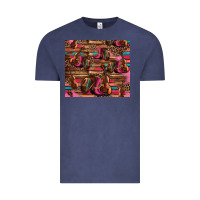 Vintage Denim valentines day violin and cowboy boots country music Vintage Tee - Jasminsmagicworld