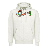 Oatmeal Heather merry christmas western Zipper Hoodie - CowhideDigitalArt