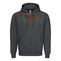 Smoke merry christmas western Zipper Hoodie - CowhideDigitalArt