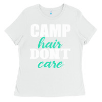White Camp Hair Don't Care Black Ladies Tee - Bettercallsaul