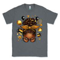 Charcoal Heather new year's eve afro messy bun Classic Tee - texasbilliewilder