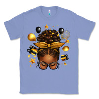 Colony Blue new year's eve afro messy bun Classic Tee - texasbilliewilder