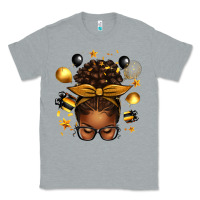 Heather Grey new year's eve afro messy bun Classic Tee - texasbilliewilder