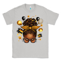 Moon Dust new year's eve afro messy bun Classic Tee - texasbilliewilder