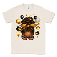 Natural new year's eve afro messy bun Classic Tee - texasbilliewilder
