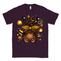 Plum new year's eve afro messy bun Classic Tee - texasbilliewilder