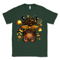 Sports Green new year's eve afro messy bun Classic Tee - texasbilliewilder