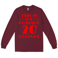 Burgundy halloween roaring 20s costume Long Sleeve Tee - trangStudio