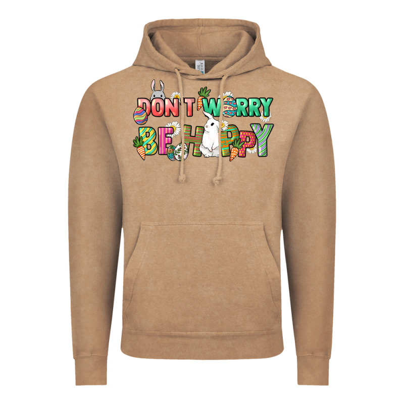 Don't Worry Be Hoppy Easter Day Vintage Hoodie by HowdyJamesFarm | Teevron