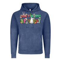 Vintage Denim Don't worry be hoppy Easter Day Vintage Hoodie - HowdyJamesFarm