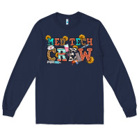 Navy med tech crew Long Sleeve Tee - OliviaCreatesArt