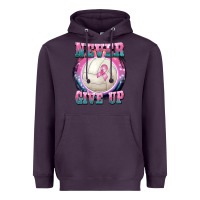 Plum never give up Heavyweight Hoodie - BarkalooDesign