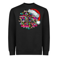 Black serape and leopard christmas Heavyweight Sweatshirt - CowhideDigitalArt