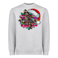 Heather Grey serape and leopard christmas Heavyweight Sweatshirt - CowhideDigitalArt
