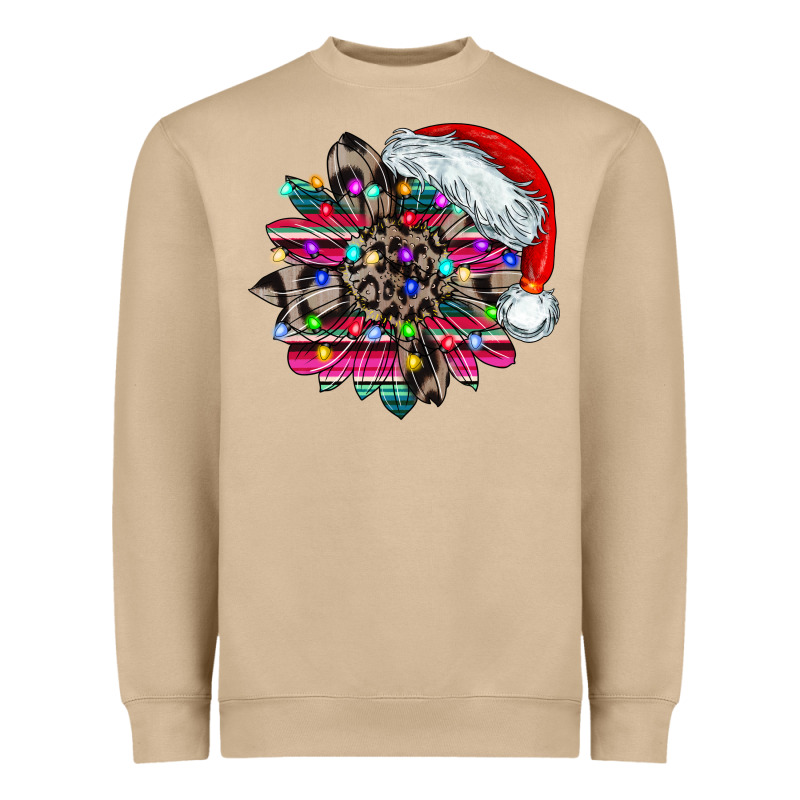 Serape And Leopard Christmas Heavyweight Sweatshirt by CowhideDigitalArt | Teevron
