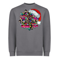 Storm serape and leopard christmas Heavyweight Sweatshirt - CowhideDigitalArt