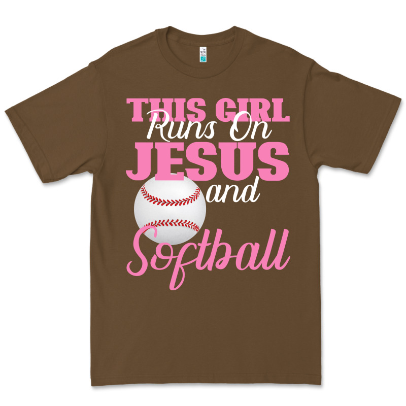 This Girl Jesus And Softball Premium Tee by Bettercallsaul | Teevron