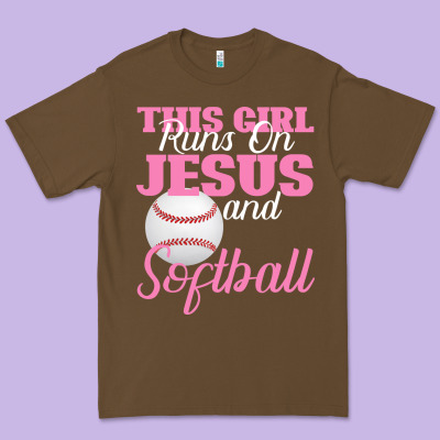 This Girl Jesus And Softball Premium Tee Designed By Bettercallsaul