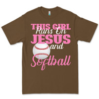 Cacao This Girl Jesus And Softball Premium Tee - Bettercallsaul