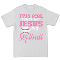 Dove Grey This Girl Jesus And Softball Premium Tee - Bettercallsaul