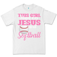 White This Girl Jesus And Softball Premium Tee - Bettercallsaul
