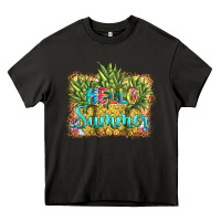 Asphalt hello summer pineapple Heavy Core Tee - BarkalooDesign