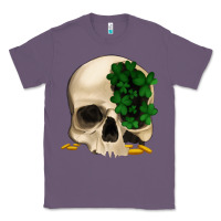 Lavender St patrick's day Skull with clovers Classic Tee - Jasminsmagicworld