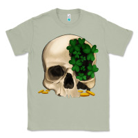 Matcha St patrick's day Skull with clovers Classic Tee - Jasminsmagicworld