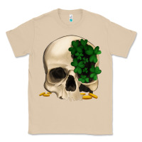 Mushroom St patrick's day Skull with clovers Classic Tee - Jasminsmagicworld