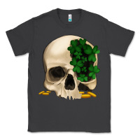 Smoke St patrick's day Skull with clovers Classic Tee - Jasminsmagicworld