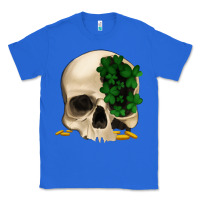 True Royal St patrick's day Skull with clovers Classic Tee - Jasminsmagicworld