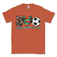 Copper peace love soccer Classic Tee - CowhideDigitalArt