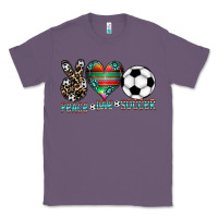 Lavender peace love soccer Classic Tee - CowhideDigitalArt